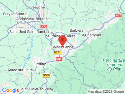 Map at 45.439695, 4.3871779
