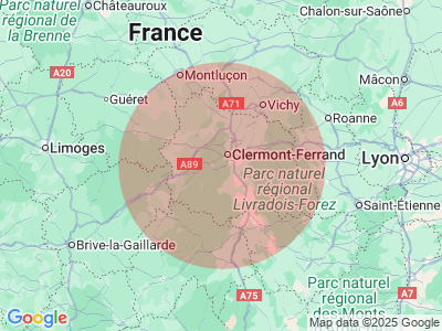 Map at 45.7124142, 3.0155825